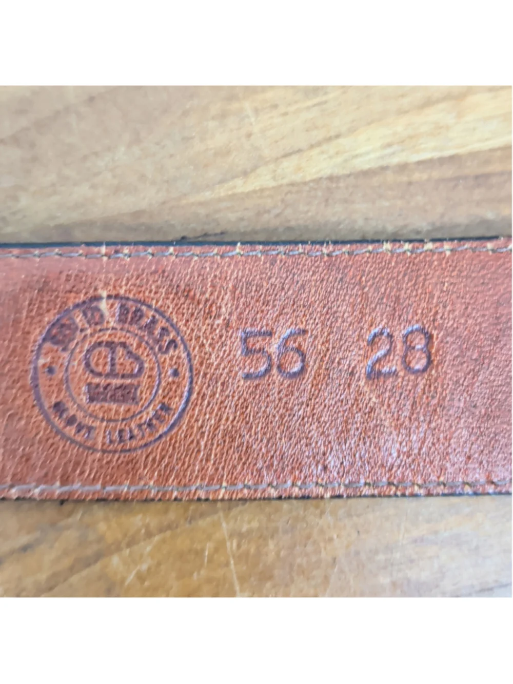 Vintage Dooney & Bourke Brown Glove Leather Belt 28